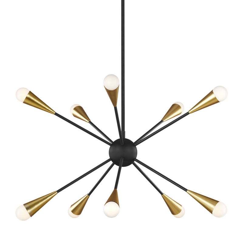 Visual Comfort Studio EC10310MBK Jax Ten Light Chandelier, Midnight Black Alternate Image.jpg