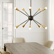 Visual Comfort Studio EC10310MBK Jax Ten Light Chandelier, Midnight Black Alternate Image 3.jpg