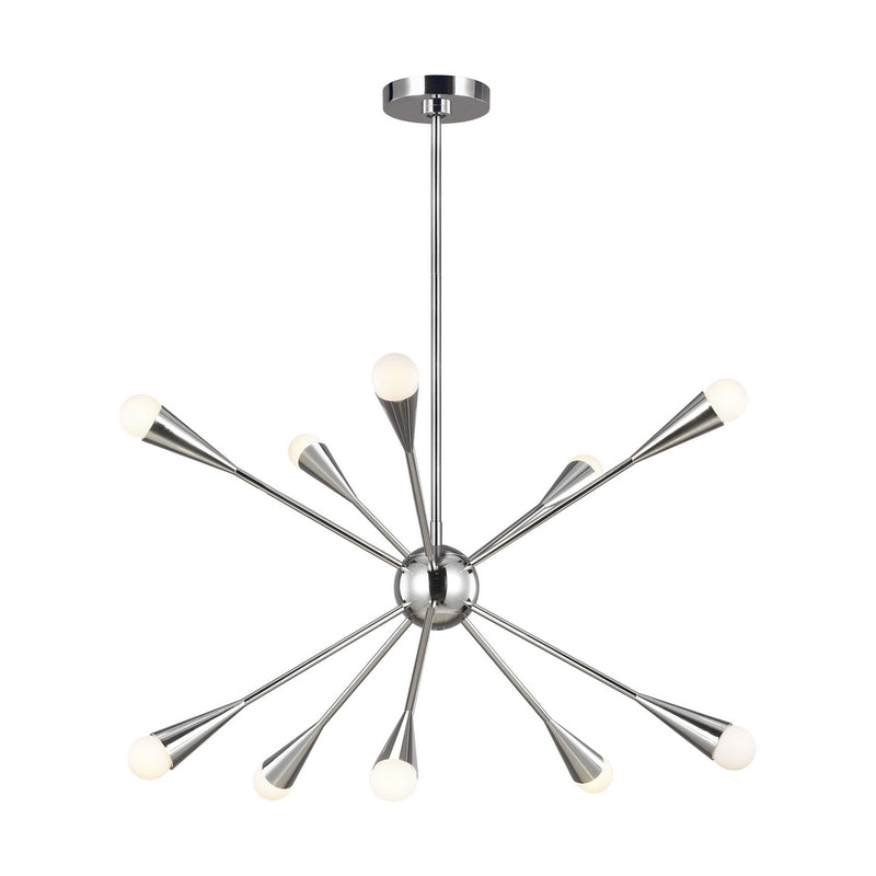 Visual Comfort Studio EC10310PN Jax Ten Light Chandelier, Polished Nickel Main Image.jpg