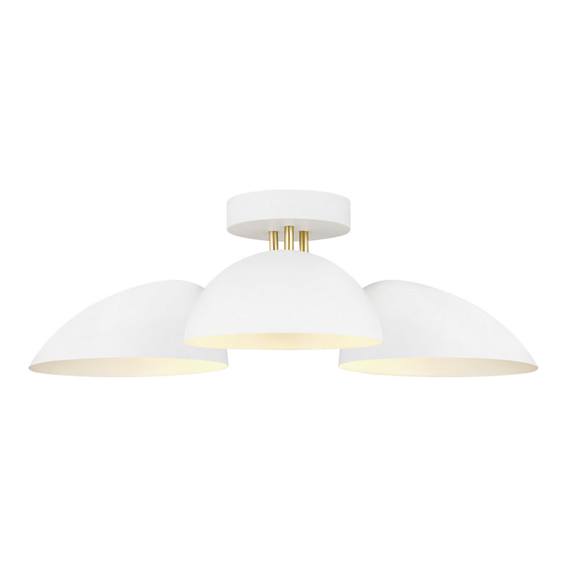 Visual Comfort Studio EF1023MWT Jane Three Light Flush Mount, Matte White Alternate Image.jpg
