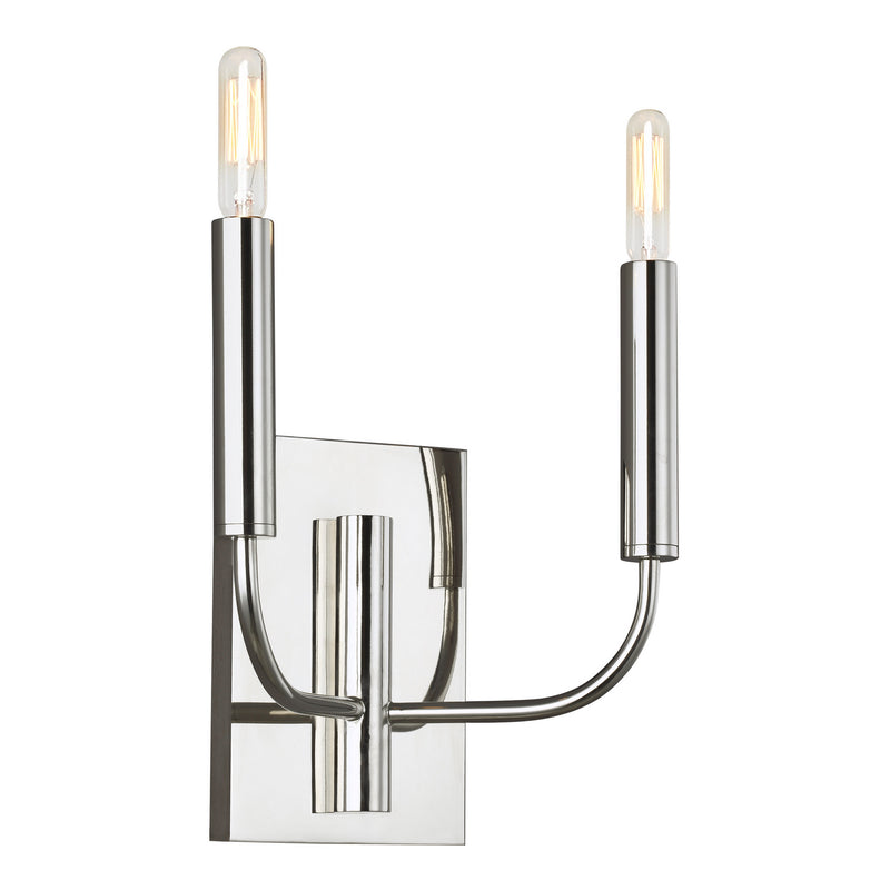 Visual Comfort Studio EW1002PN Brianna Two Light Wall Sconce, Polished Nickel Main Image.jpg