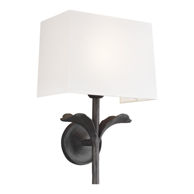 Visual Comfort Studio EW1011AI Georgia One Light Wall Sconce, Aged Iron Main Image.jpg