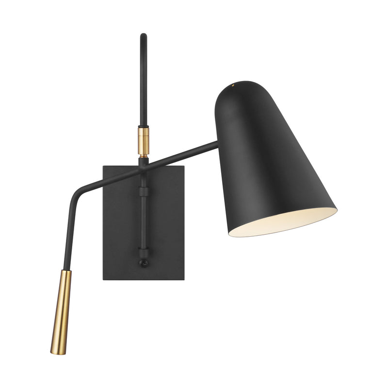 Visual Comfort Studio EW1041MBK Simon One Light Wall Sconce, Midnight Black Alternate Image.jpg