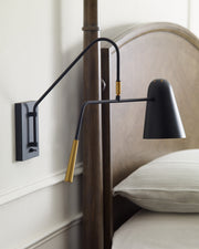 Visual Comfort Studio EW1041MBK Simon One Light Wall Sconce, Midnight Black Alternate Image 4.jpg
