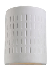 Generation Lighting 83046-714/T Paintable Ceramic Sconces One Light Outdoor Wall Lantern, Unfinished Ceramic Main Image.jpg