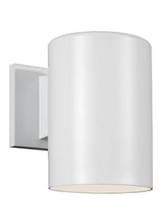 Visual Comfort Studio 8313801-15/T Outdoor Cylinders One Light Outdoor Wall Lantern, White Main Image.jpg