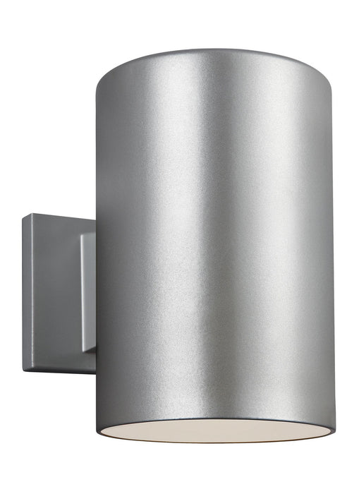 Visual Comfort Studio 8313901-753/T Outdoor Cylinders One Light Outdoor Wall Lantern, Painted Brushed Nickel Main Image.jpg