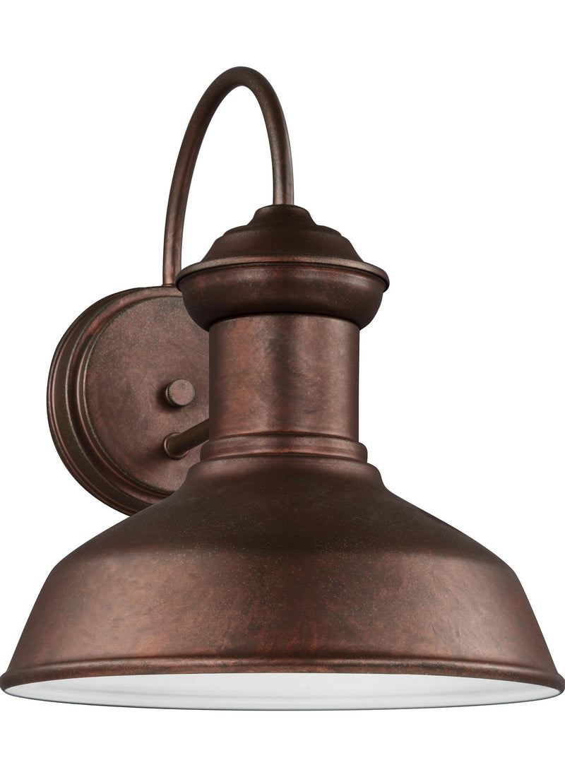 Generation Lighting 8547701-44/T Fredricksburg One Light Outdoor Wall Lantern, Weathered Copper Main Image.jpg