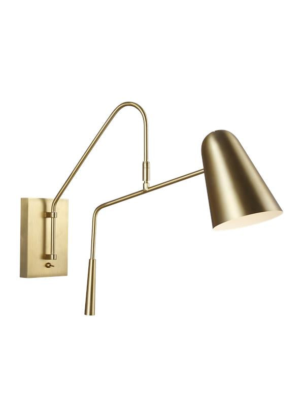 Visual Comfort Studio EW1041BBS Simon One Light Wall Sconce, Burnished Brass Main Image.jpg