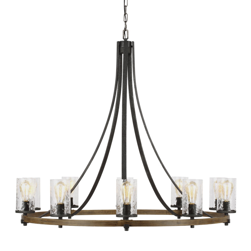 Visual Comfort Studio F3137/10DWK/SGM Angelo Ten Light Chandelier, Distressed Weathered Oak / Slate Grey Metal Alternate Image.jpg