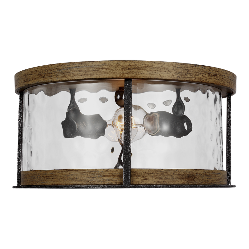 Visual Comfort Studio FM530DWK/SGM Angelo Two Light Flush Mount, Distressed Weathered Oak / Slate Grey Metal Alternate Image.jpg