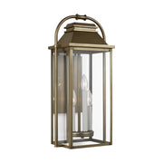 Visual Comfort Studio OL13201PDB Wellsworth Three Light Lantern, Painted Distressed Brass Main Image.jpg