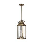 Visual Comfort Studio OL13209PDB Wellsworth Three Light Pendant, Painted Distressed Brass Main Image.jpg