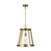 Visual Comfort Studio P1289BBS Harrow One Light Pendant, Burnished Brass Main Image.jpg