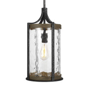 Visual Comfort Studio P1511DWK/SGM Angelo One Light Pendant, Distressed Weathered Oak / Slate Grey Metal Alternate Image.jpg