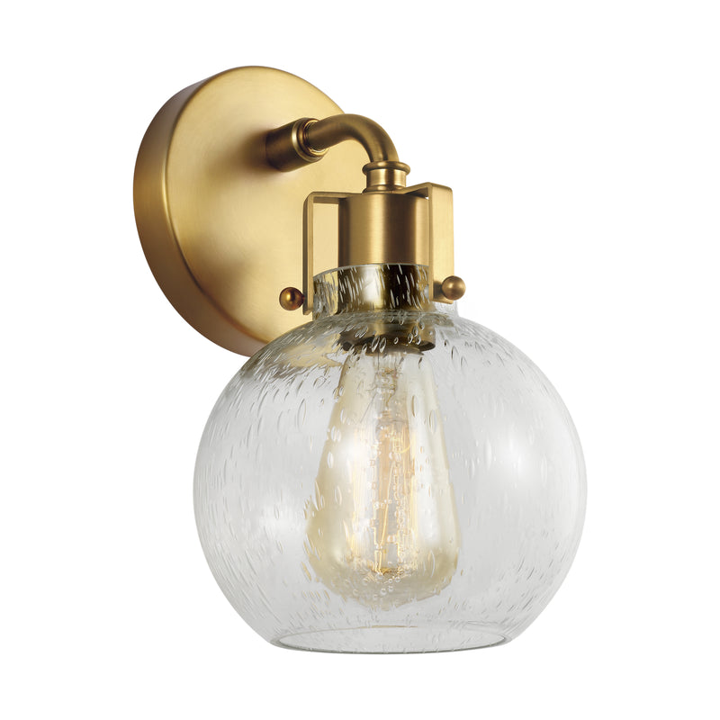 Visual Comfort Studio VS24401BBS Clara One Light Wall Sconce, Burnished Brass Main Image.jpg