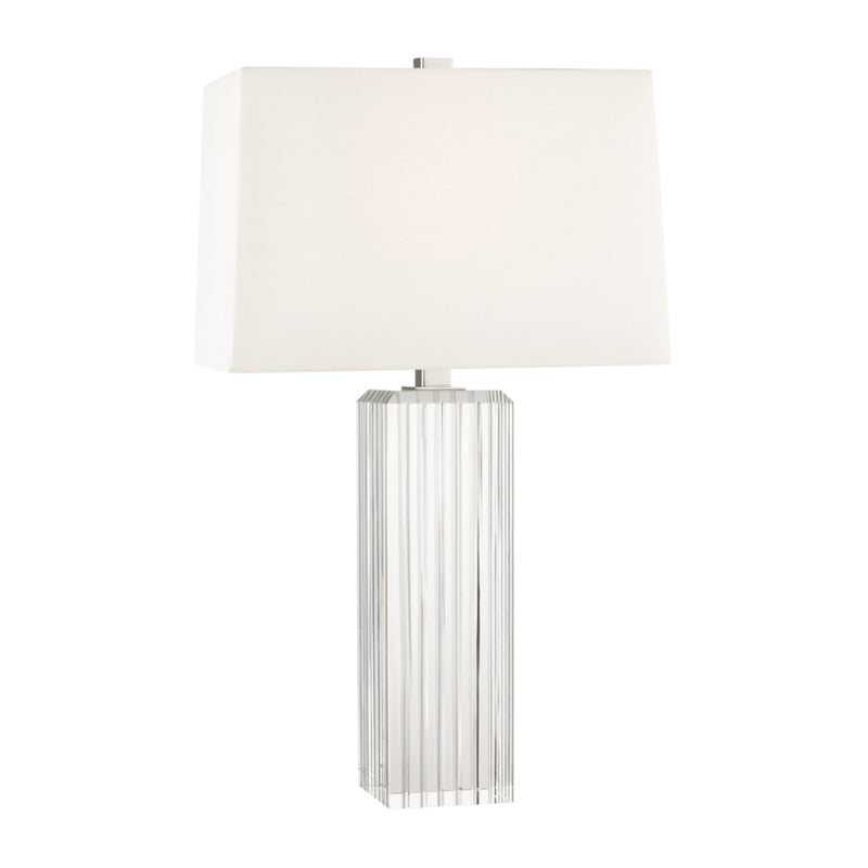 Hudson Valley L1058-PN Hague One Light Table Lamp, Polished Nickel