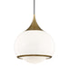 Mitzi H281701L-AGB Reese One Light Pendant, Aged Brass Main Image.jpg