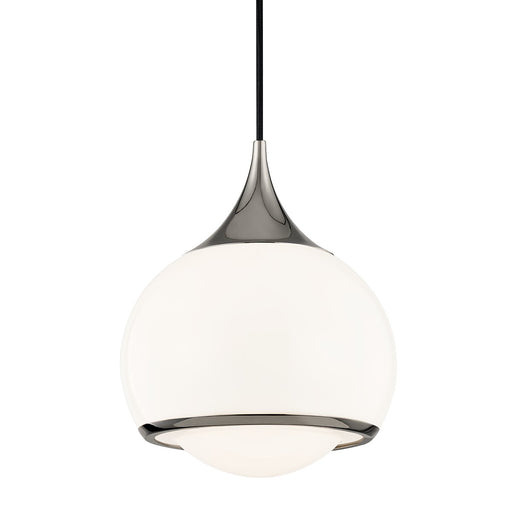 Mitzi H281701M-PN Reese One Light Pendant, Polished Nickel Main Image.jpg