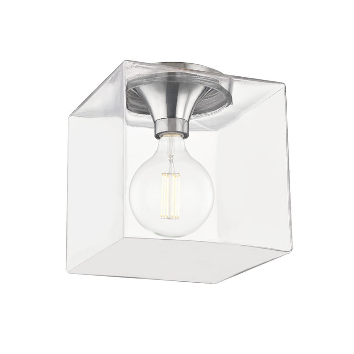 Mitzi H284501SQL-PN Grace One Light Flush Mount, Polished Nickel Main Image.jpg