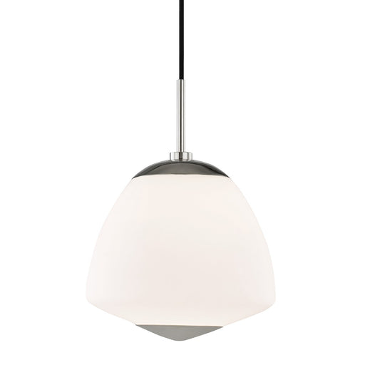 Mitzi H288701L-PN Jane One Light Pendant, Polished Nickel Main Image.jpg