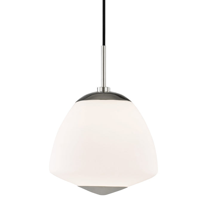 Mitzi H288701L-PN Jane One Light Pendant, Polished Nickel Main Image.jpg