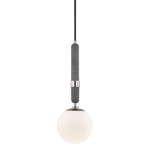 Mitzi H289701S-PN Brielle One Light Pendant, Polished Nickel Main Image.jpg