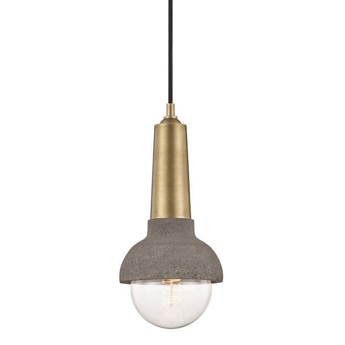 Mitzi H304701-AGB Macy One Light Pendant, Aged Brass Main Image.jpg