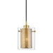 Mitzi H323701-AGB Elanor One Light Pendant, Aged Brass Main Image.jpg