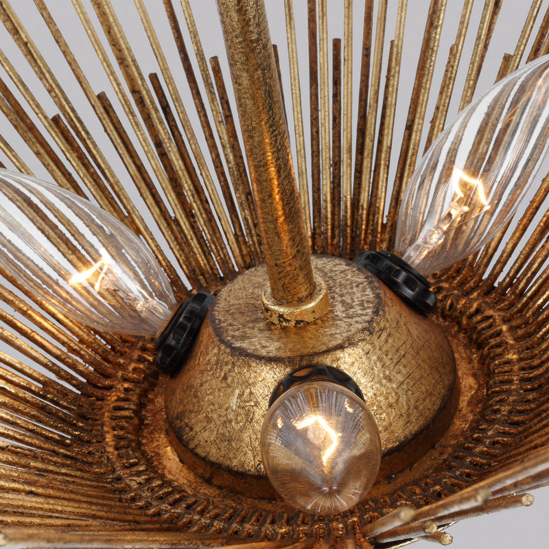 Visual Comfort Studio AF1083ADB Helios Three Light Flush Mount, Antique Gild Alternate Image.jpg