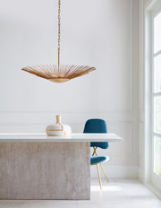 Visual Comfort Studio AP1084ADB Helios Four Light Pendant, Antique Gild Alternate Image.jpg