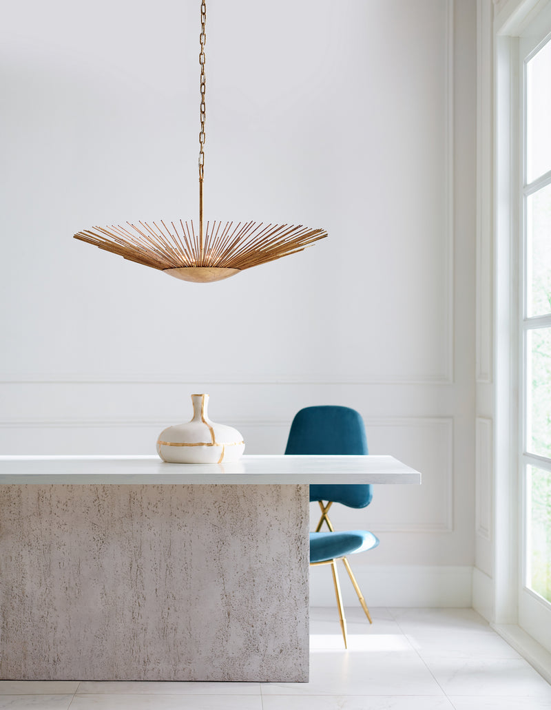 Visual Comfort Studio AP1084ADB Helios Four Light Pendant, Antique Gild Alternate Image.jpg