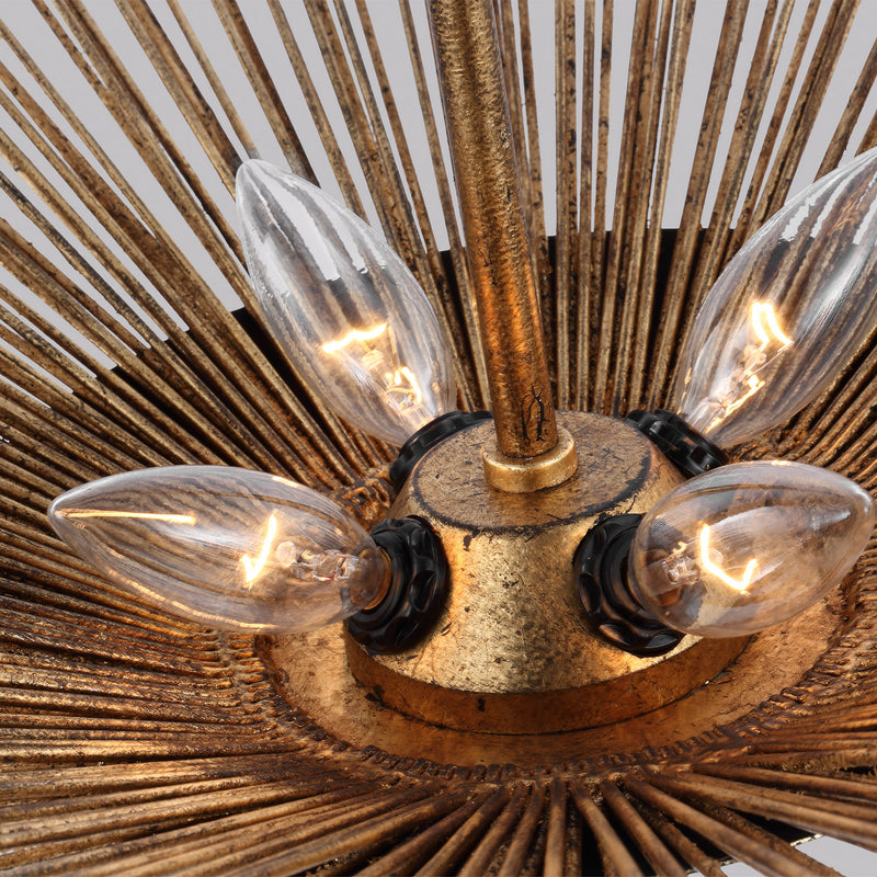 Visual Comfort Studio AP1084ADB Helios Four Light Pendant, Antique Gild Alternate Image 3.jpg