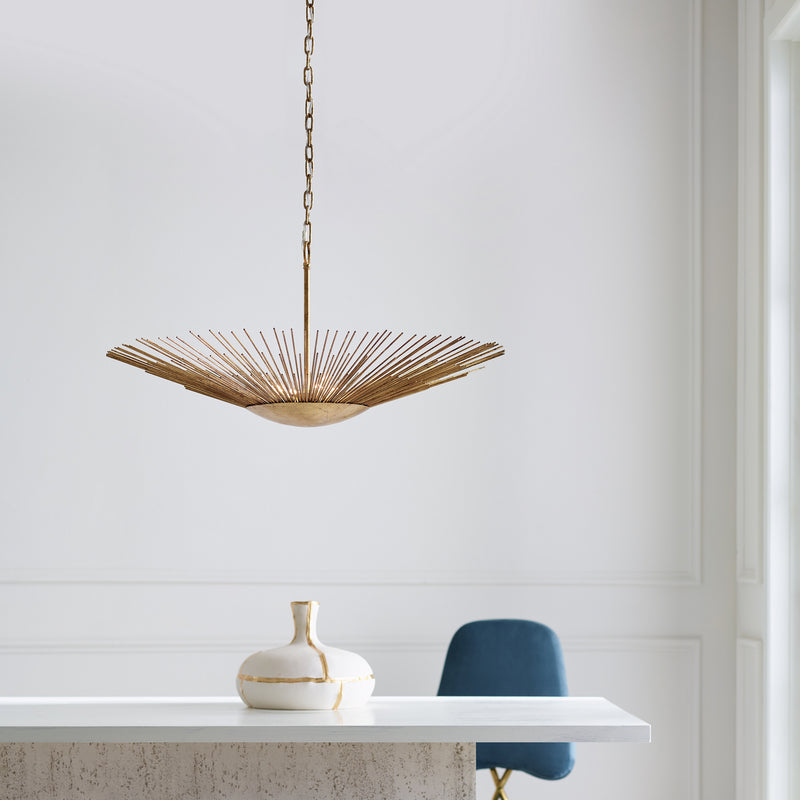 Visual Comfort Studio AP1084ADB Helios Four Light Pendant, Antique Gild Alternate Image 4.jpg