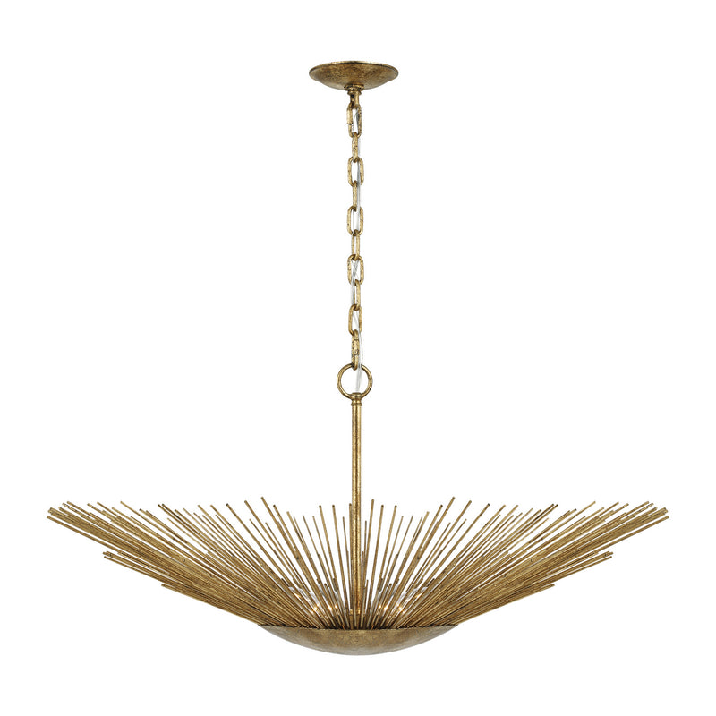 Visual Comfort Studio AP1084ADB Helios Four Light Pendant, Antique Gild Main Image.jpg