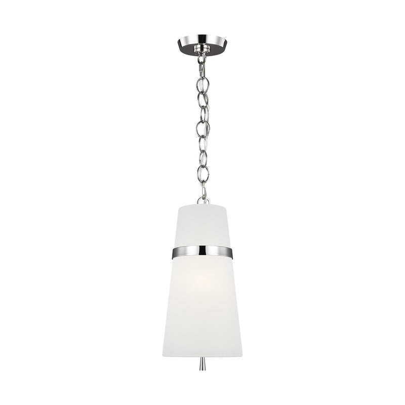 Visual Comfort Studio AP1161PN Cordtlandt One Light Pendant, Polished Nickel Main Image.jpg