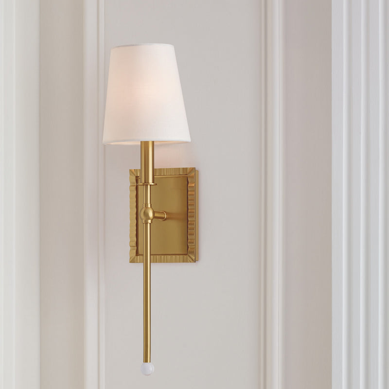 Visual Comfort Studio AW1051BBS Baxley One Light Wall Sconce, Burnished Brass Alternate Image.jpg
