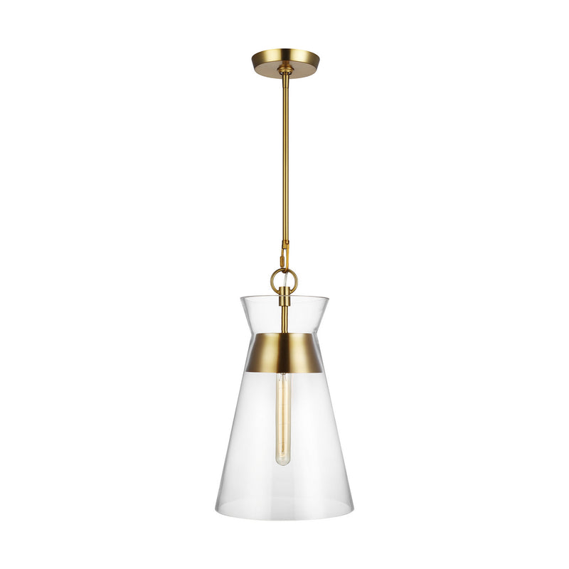 Visual Comfort Studio CP1021BBS Atlantic One Light Pendant, Burnished Brass Main Image.jpg