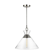 Visual Comfort Studio CP1031PN Atlantic One Light Pendant, Polished Nickel Main Image.jpg