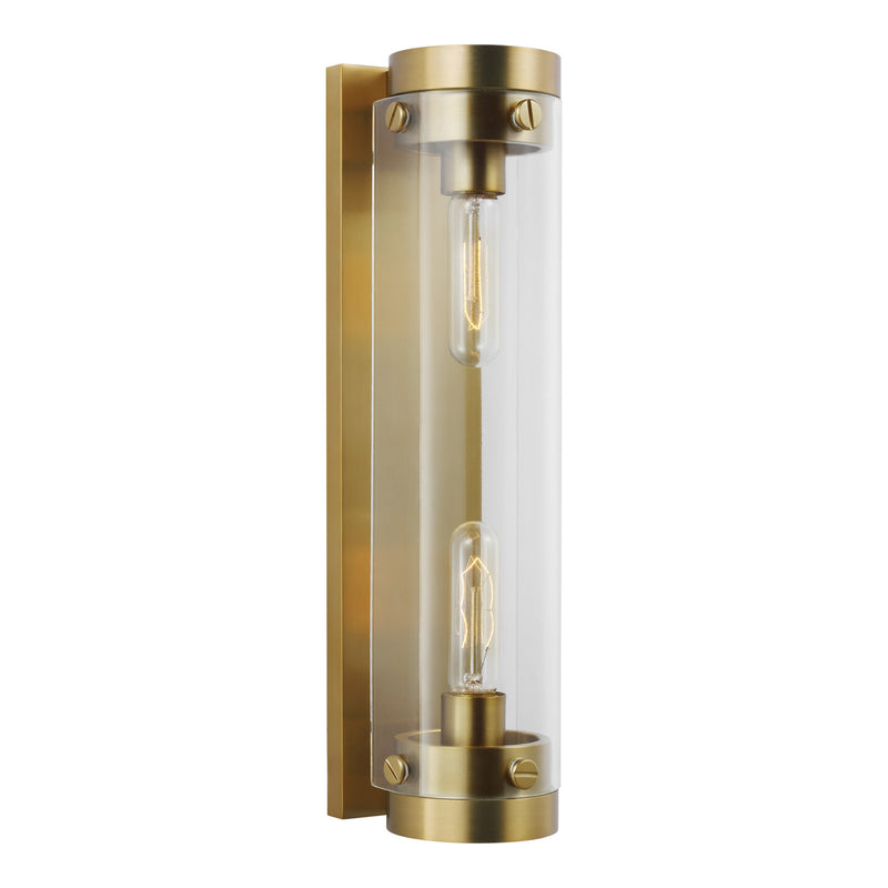 Visual Comfort Studio CW1002BBS Garrett Two Light Wall Sconce, Burnished Brass Main Image.jpg