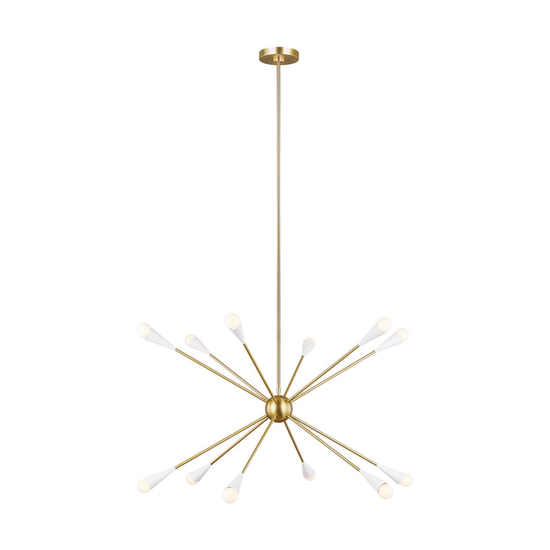 Visual Comfort Studio EC10312BBS Jax 12 Light Chandelier, Burnished Brass Alternate Image 2.jpg