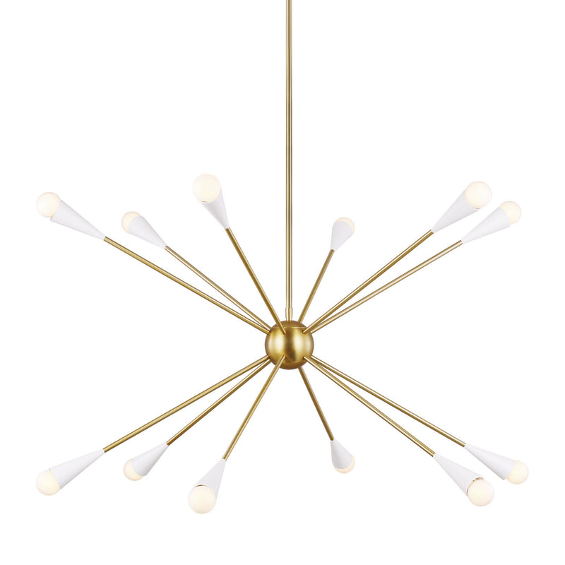 Visual Comfort Studio EC10312BBS Jax 12 Light Chandelier, Burnished Brass Alternate Image 3.jpg