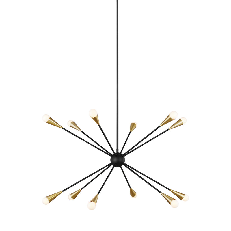 Visual Comfort Studio EC10312MBK Jax 12 Light Chandelier, Midnight Black Alternate Image.jpg