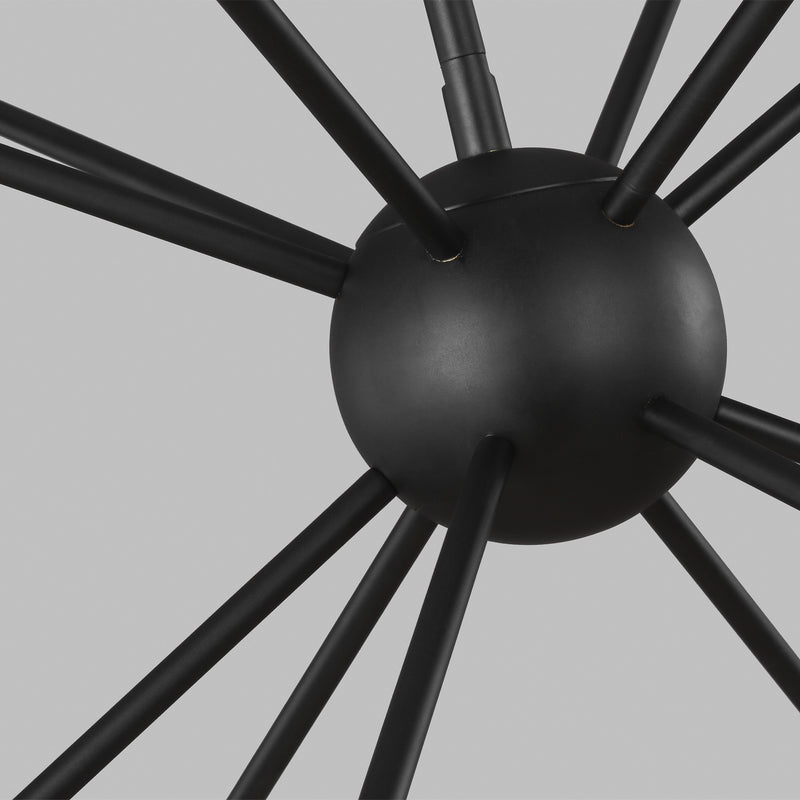 Visual Comfort Studio EC10312MBK Jax 12 Light Chandelier, Midnight Black Alternate Image 3.jpg