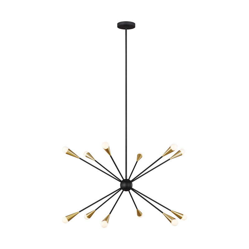 Visual Comfort Studio EC10312MBK Jax 12 Light Chandelier, Midnight Black Main Image.jpg