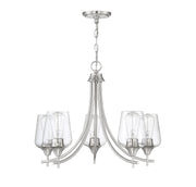 Savoy House 1-4032-5-SN Five Light Chandelier, Satin Nickel (2)