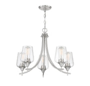 Savoy House 1-4032-5-SN Five Light Chandelier, Satin Nickel (3)
