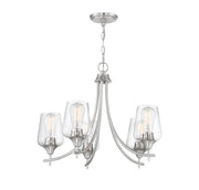 Savoy House 1-4032-5-SN Five Light Chandelier, Satin Nickel (5)