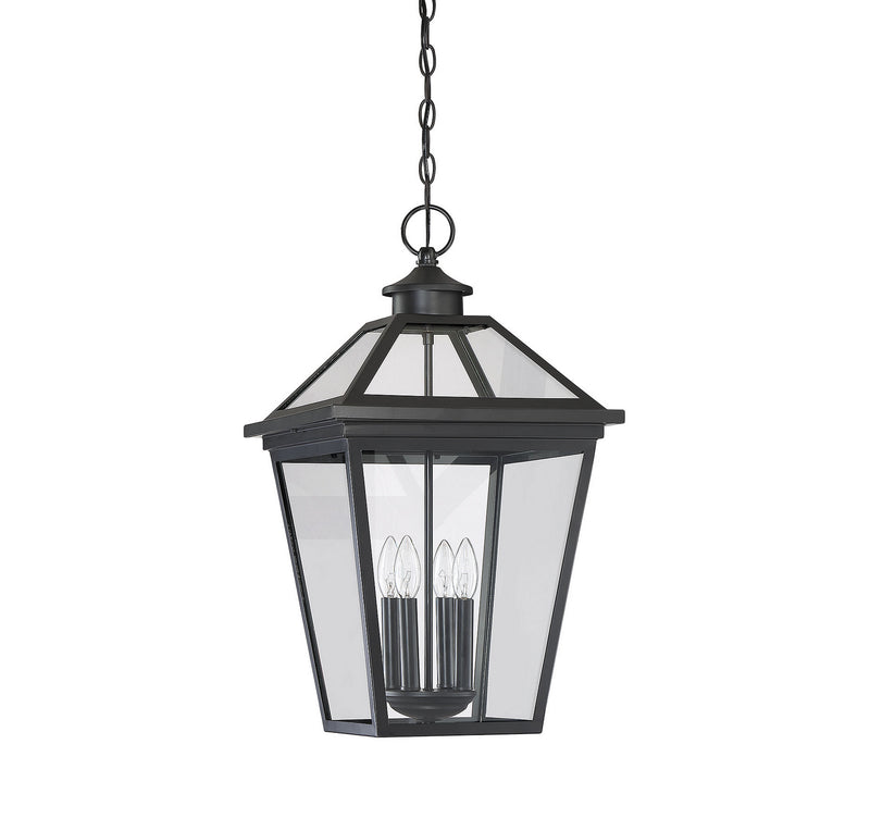 Savoy House 5-148-BK Four Light Outdoor Hanging Lantern, Black (2)