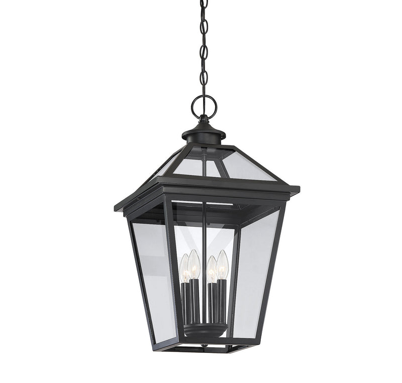 Savoy House 5-148-BK Four Light Outdoor Hanging Lantern, Black (3)